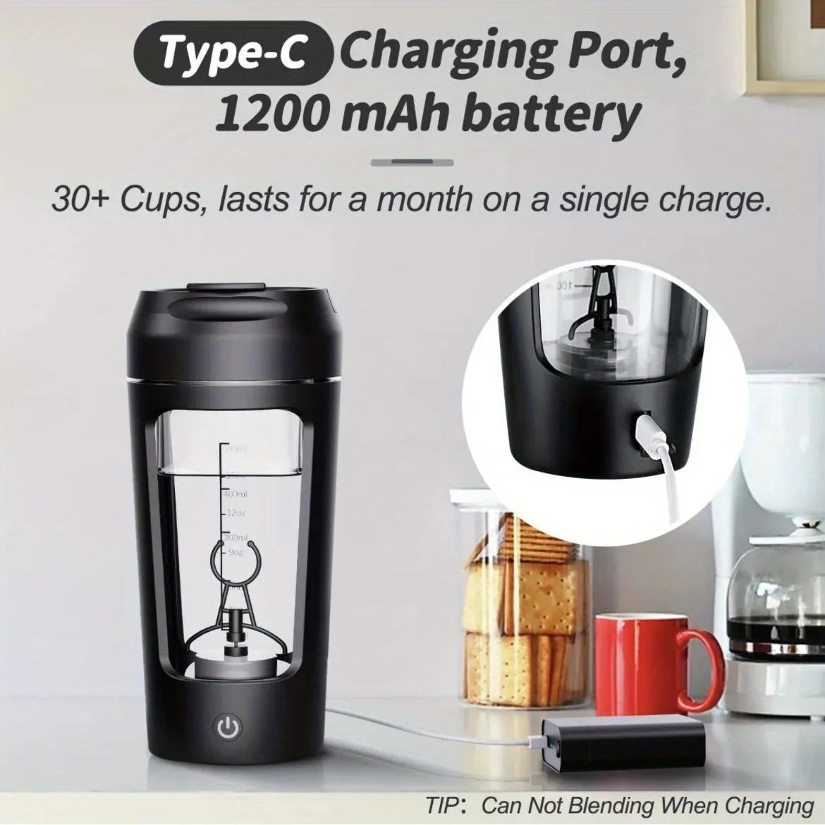 500ML Electric Protein Powder Mixing Cup Automatic Shaker Bottle Mixer Shake Bottle Milk Coffee Blender Kettle Fro Gym Outdoor